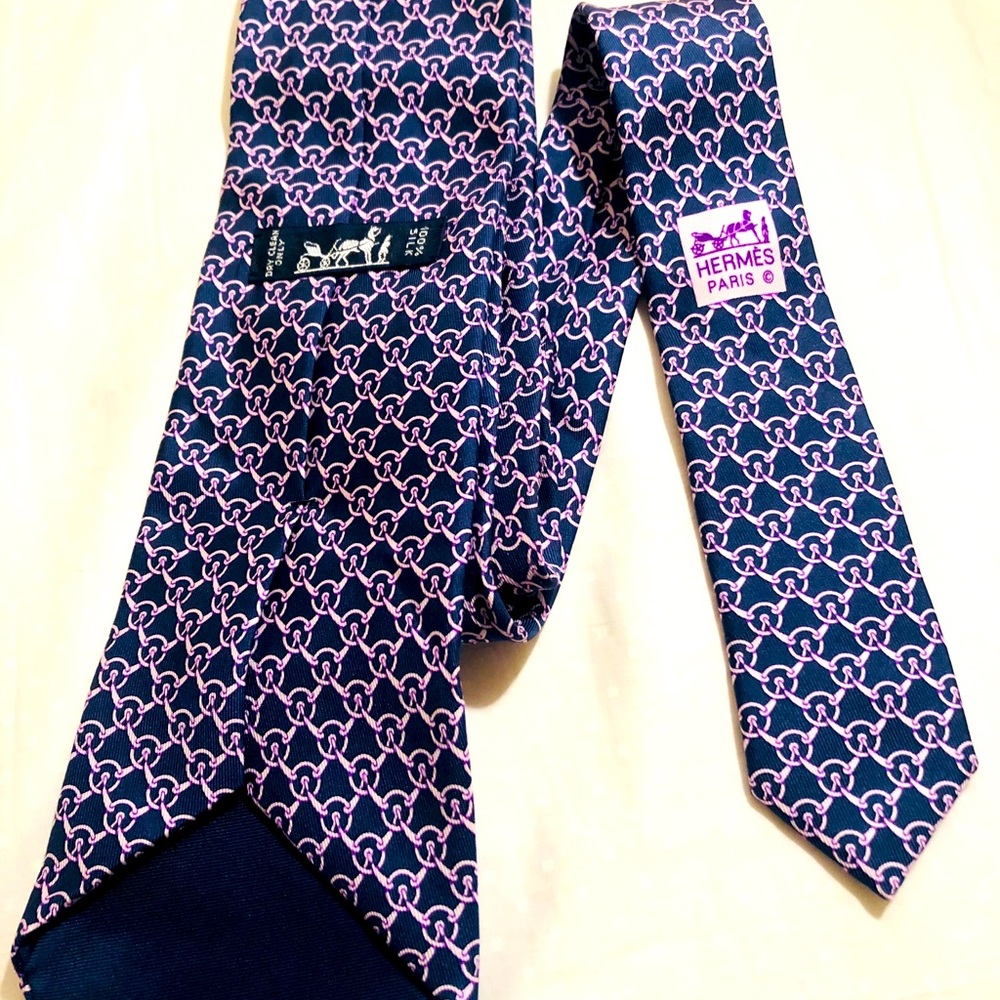 Hermès silk tie